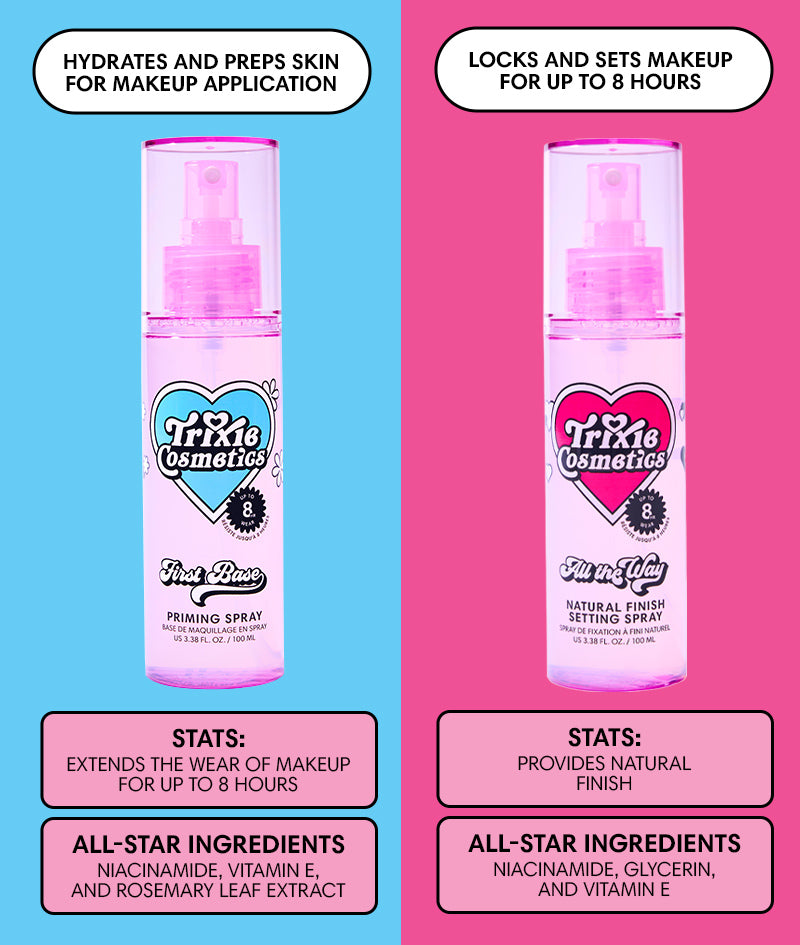 Game Face - First Base Priming Spray – Trixie Cosmetics