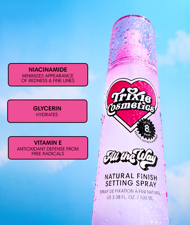 Game Face - All The Way Setting Spray – Trixie Cosmetics