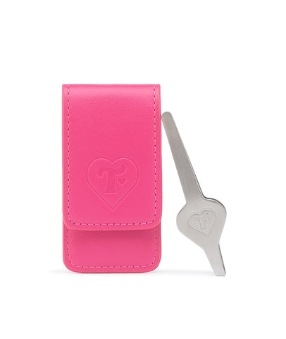 Heart Tweezers with Pouch - Trixie Cosmetics